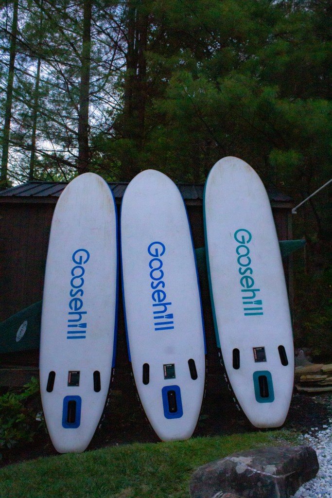 Paddleoboarding at lake Nantahala