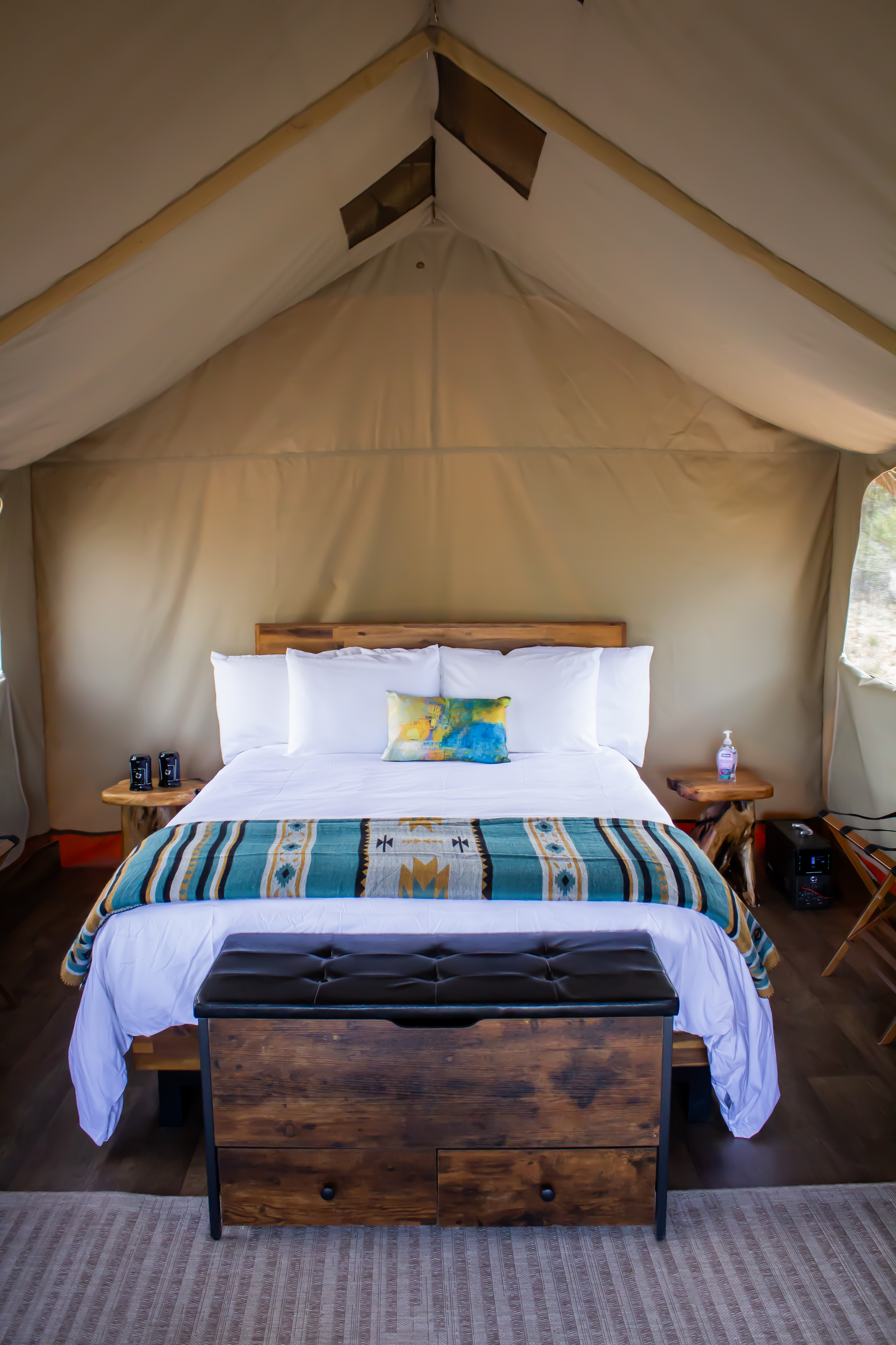 Glamping bed